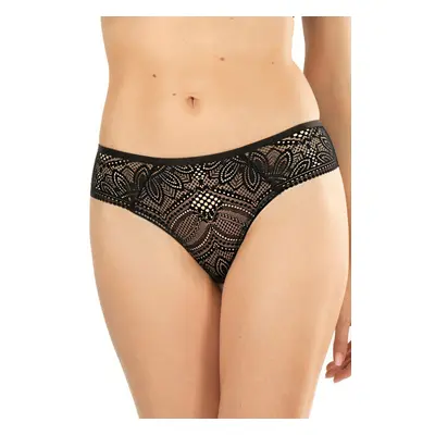 Dámské kalhotky string DESIRE Černé BLACK-BEIGE