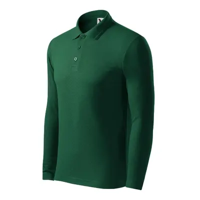 Pique Polo LS polokošile pánská dark green S