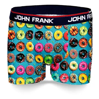 Pánské boxerky John Frank JFBD341 Světle modrá