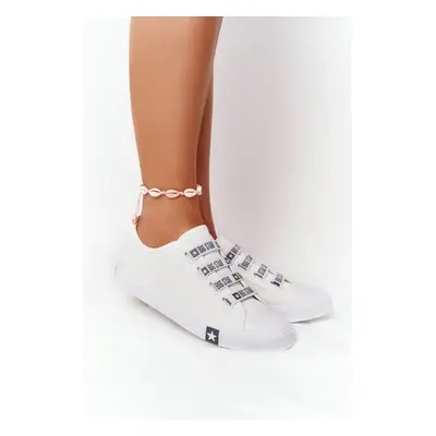 Women's Sneakers With Drawstring BIG STAR White