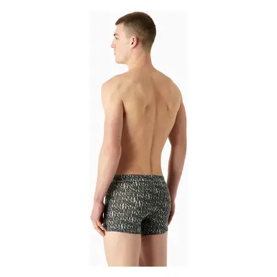 Pánské boxerky 112074 3F508 03348 šedé se vzorem - Emporio Armani