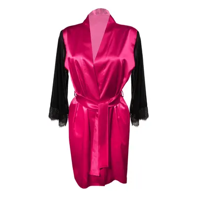 DKaren Housecoat Bonnie Dark Pink tmavě růžová