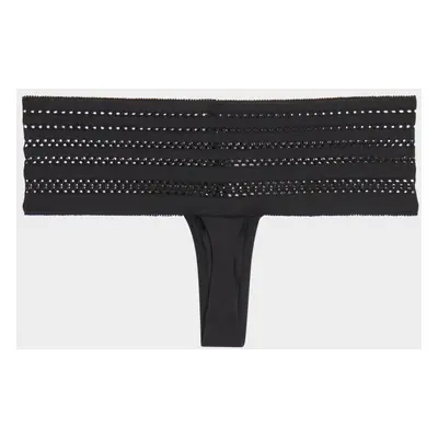 Dámská tanga Cotton Wide thong DK5025 - DKNY bílá