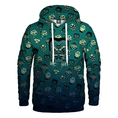 Aloha From Deer Kabuki Mask Drowned Hoodie H-K AFD925 Teal