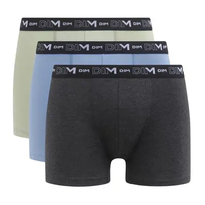 Pánské boxerky 3 ks DIM COTTON STRETCH BOXER 3x - DIM - šedá