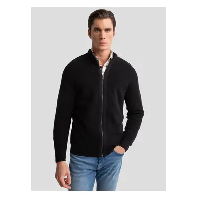 Svetr na zip Big Star 161067 906 Black