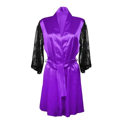 DKaren Housecoat Elizabeth Violet Violet