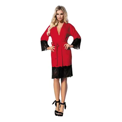 DKaren Housecoat Jasmin Red červená