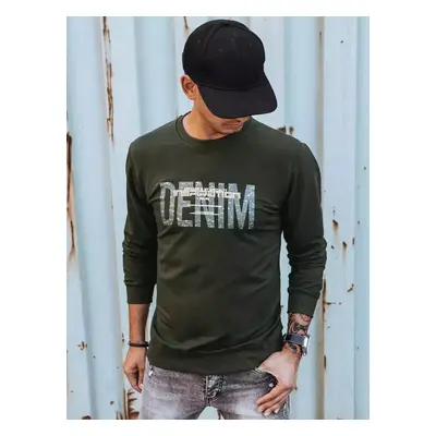 Pánská khaki mikina Dstreet BX5358