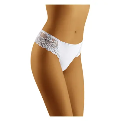 Dámské kalhotky Beta White Short-string - Wol-Bar