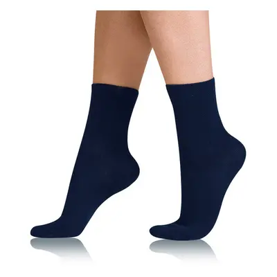 Dámské bavlněné ponožky s pohodlným lemem COTTON COMFORT SOCKS - BELLINDA - tmavě modrá