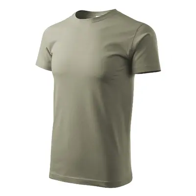 Heavy New tričko unisex světlá khaki