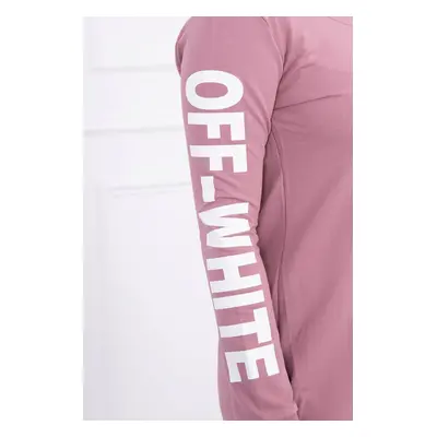 Šaty Off White tmavě růžové UNI