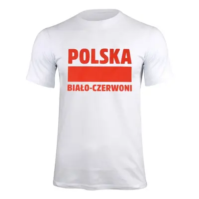 Unisex tričko Polsko bílá/červená S337909