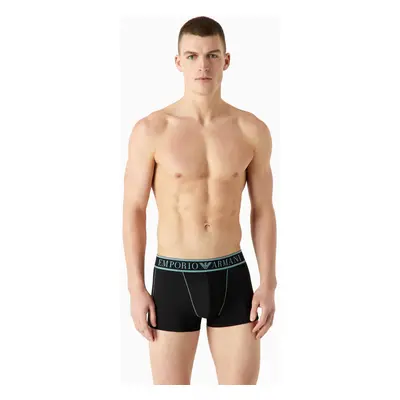 Pánské boxerky 112043 3F532 00020 černé - Emporio Armani