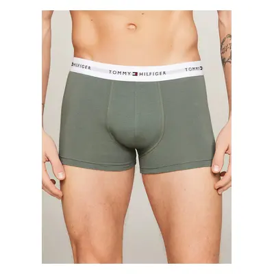 Pánské boxerky 3Pack TRUNK UM0UM02761 0XY kombinace zelené - Tommy Hilfiger