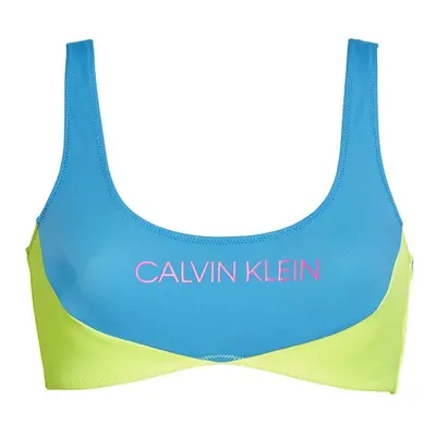 Vrchní díl plavek KW0KW00898-CEU modrožlutá - Calvin Klein modro-žlutá