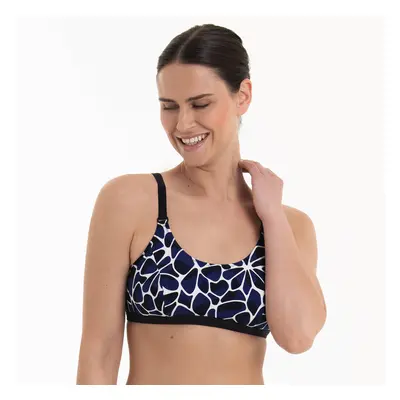 Style Nola Top Care-bikini-horní díl 6511-1 schwarz/pool blue - Anita Care 465 schwarz/pool blue