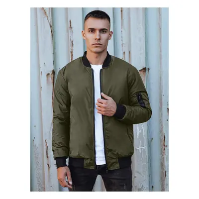 Pánská bunda bomber jacket zelená Dstreet TX4932