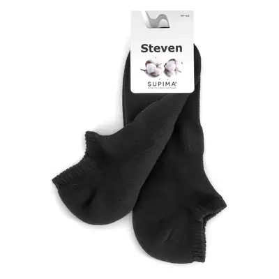 Pánské ponožky 157 Supima black - Steven černá