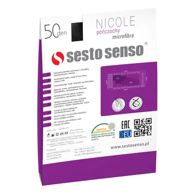 Sesto Senso Nicole punčochy 50 den 5-8 černá