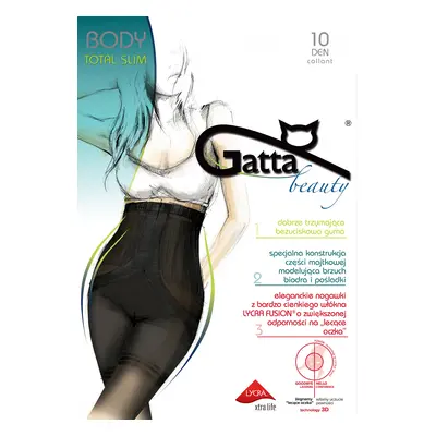 Punčochové kalhoty Gatta Body Totalslim Fusion 10 den nero/černá