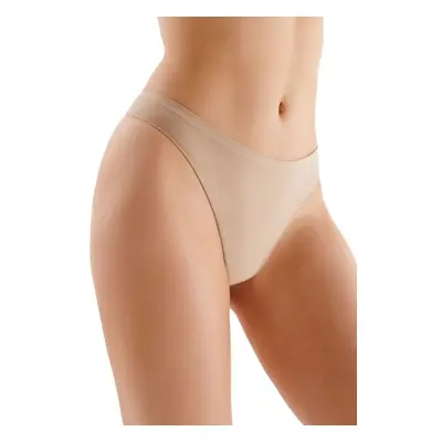 Bezešvá tanga String Briefs béžová