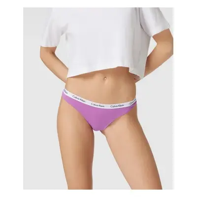 Dámské tanga 3pcs QD3587E CFU Vícebarevná - Calvin Klein Mix barev