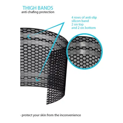 Dámské vzorované ochranné pásky na stehna Thigh Bands WZ.2 - Sesto Senso béžová