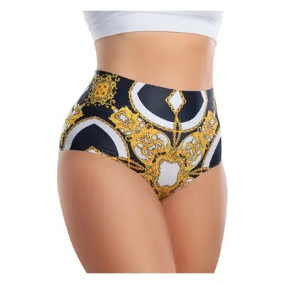 Dámské kalhotky Meméme BAROQUE VINTAGE Hi-briefs Černá