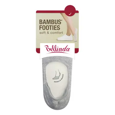 Bambusové velmi nízké dámské ponožky BAMBUS FOOTIES SOCKS - BELLINDA - šedá