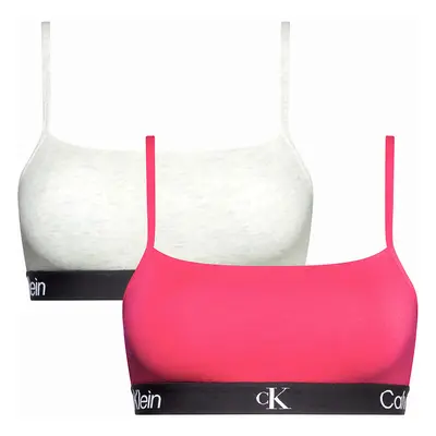 Dámská sportovní podprsenka 2Pack QF7215E-BNQ - Calvin Klein S