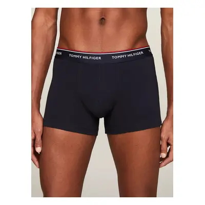 Pánské boxerky 3Pack WB TRUNK UM0UM01642 0XW tm. modré - Tommy Hilfiger