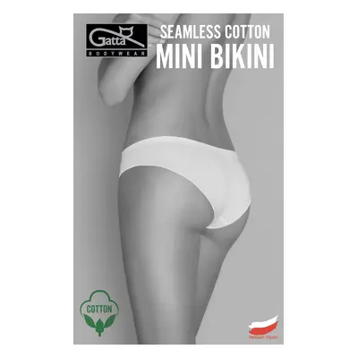 Dámské kalhotky Gatta Seamless Cotton Mini Bikini 41595 černá/černá