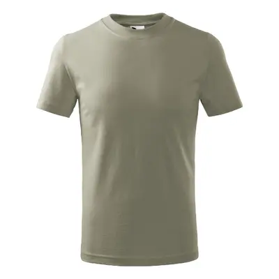 Basic tričko dětské světlá khaki 158 cm/12 let