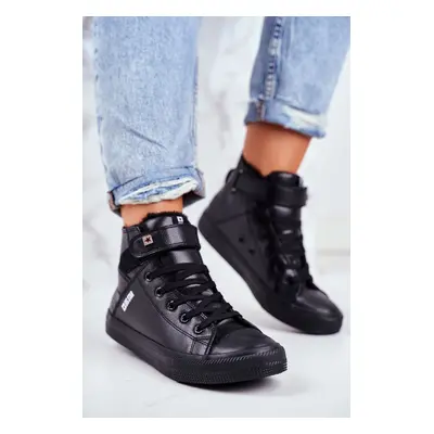 Insulated Leather Sneakers BIG STAR Black