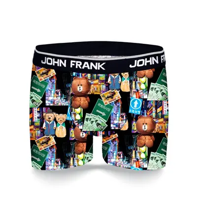 Pánské boxerky John Frank JFBD331 černá