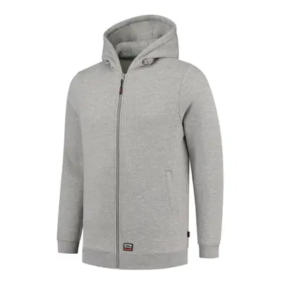 Hooded Sweat Jacket Washable 60°C mikina unisex grey melange 2XL