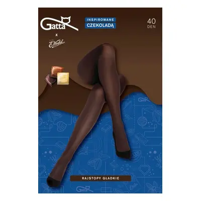 Gatta Punčocháče z mikrovlákna 40 DEN barva:dark choco