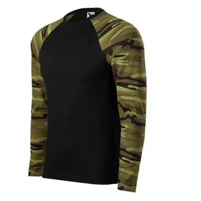 Pánské tričko Malfini Camouflage LS M MLI-16634 camouflage green