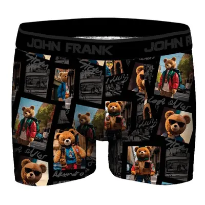 Pánské boxerky JOHN FRANK JFBDMOD120 Traveller Černá