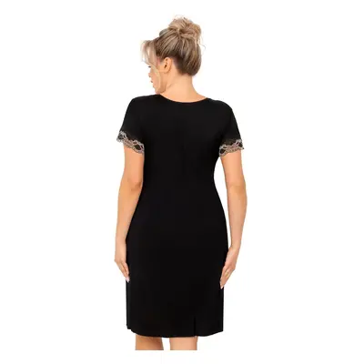 Košile Donna Hana Plus cr/r 3XL-6XL černá