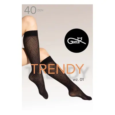 Gatta Knee Socks 01 40 DEN kolor:nero