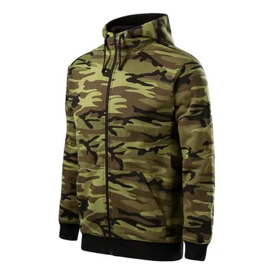 Camo Zipper mikina pánská camouflage green S