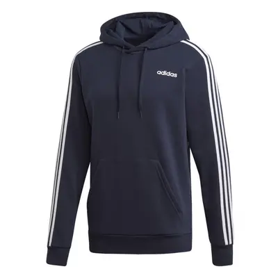 Adidas Essentials 3 Stripes Pullover French Terry mikina černá M DU0499