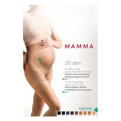 Těhotenské punčocháče 108 Mamma 20 den nero - GABRIELLA černá