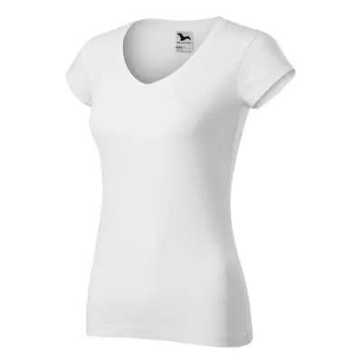 Fit V-neck tričko dámské bílá