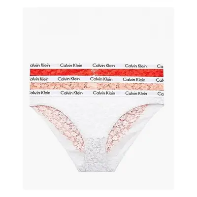 Krajkové kalhotky 3-pack - QD3926E - W5F - Mix barev - Calvin Klein směs barev