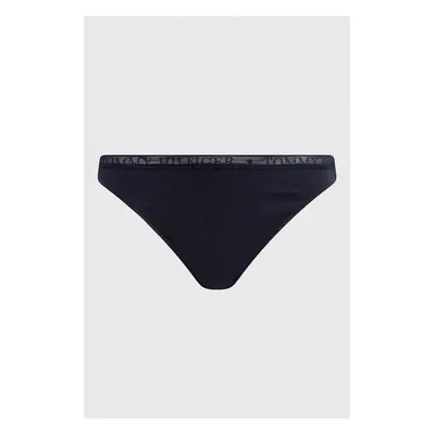 Dámská tanga 3Pack UW0UW04890 0V6 růžovo/modro/černé - Tommy Hilfiger