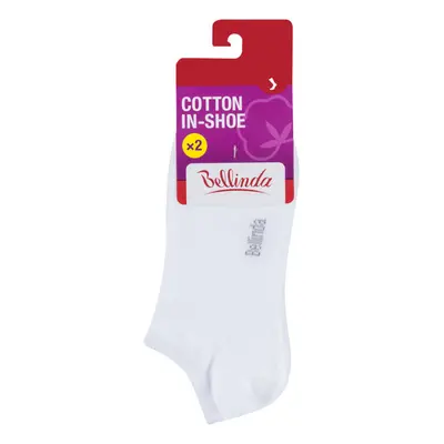 Dámské krátké ponožky 2 páry COTTON IN-SHOE SOCKS 2x - BELLINDA - bílá